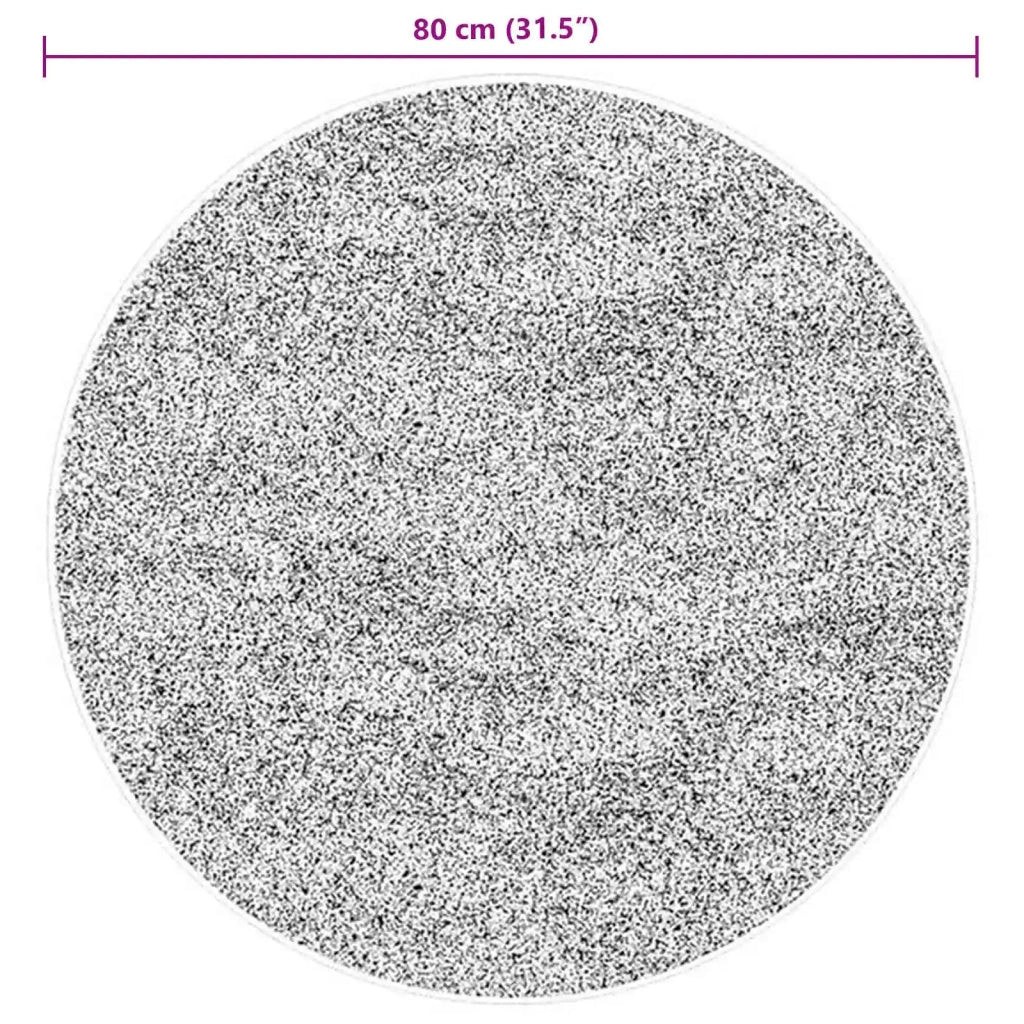 Tappeto a pelo medio, morbido e lavabile HUARTE Marrone Ø 80 CM 42022476