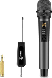 Microfono a mano portatile wireless dinamico per karaoke KTV festa - effetti di eco basso e treble - 30 frequenze UHF regolabili - 60M TW515