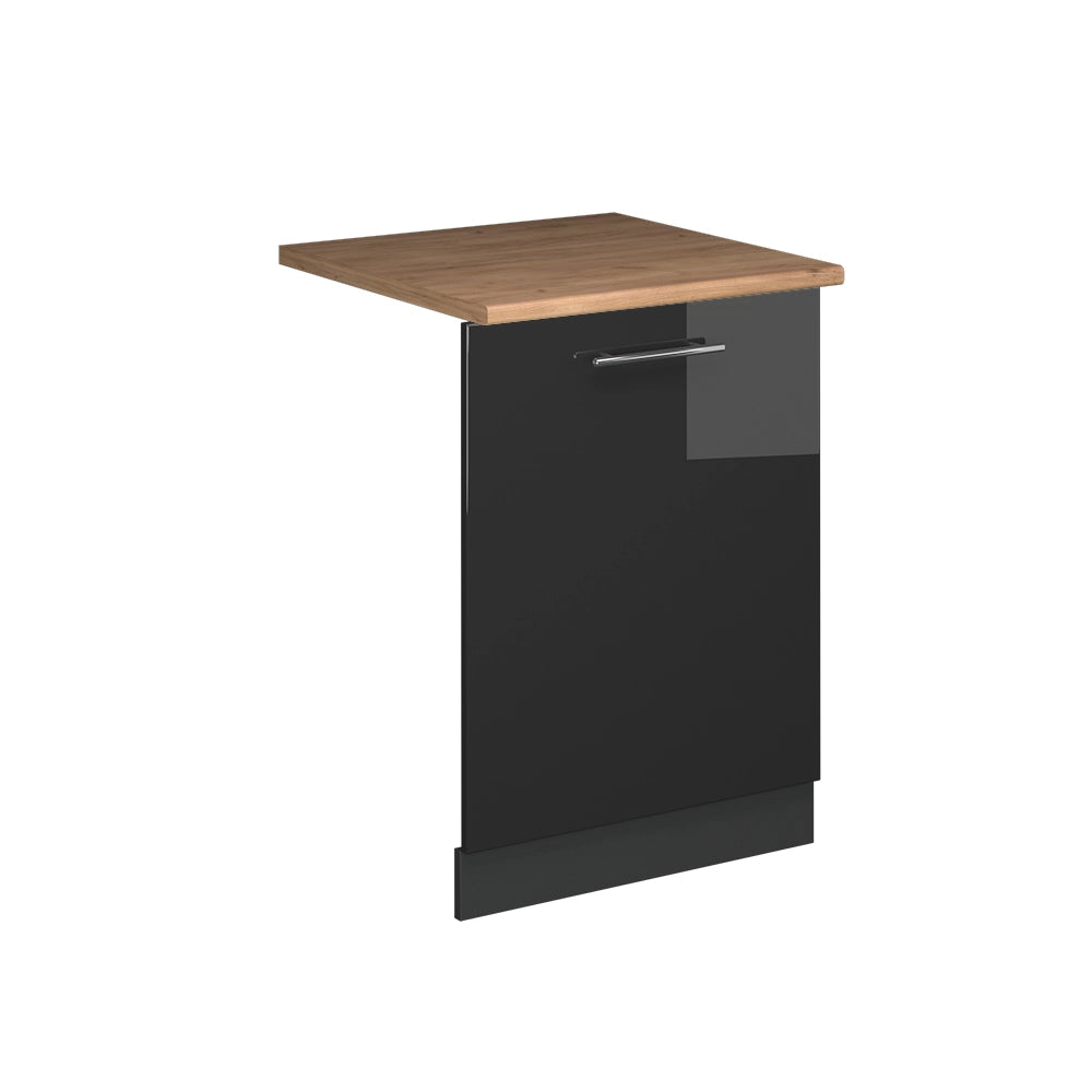 Pannello frontale della lavastoviglie Fame-Line Antracite lucido/Antracite 60 cm, PL Rovere Vicco