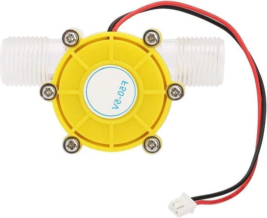Generatore di Corrente Continua 5V - Micro-Idroelettrico - Turbina Pompaggio Translucido Giallo