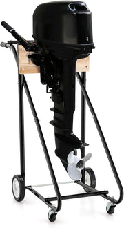 Carrello per Motore Fuoribordo, Supporto per Motore Fuoribordo con Ruote, Capacità di 150 kg, Resistente e Robusto, per Riparazioni, Manutenzione e Trasporto