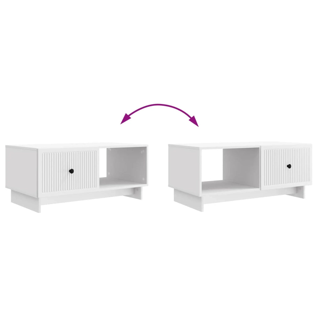 Tavolino da salotto Bianco 90 x 50 x 40 cm Legno ingegnerizzato 894035