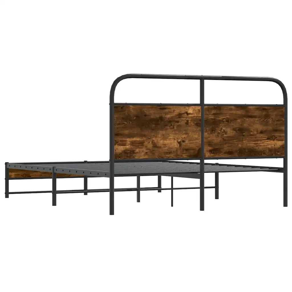 Giroletto senza Materasso Rovere Fumo 150x200 cm in Truciolato