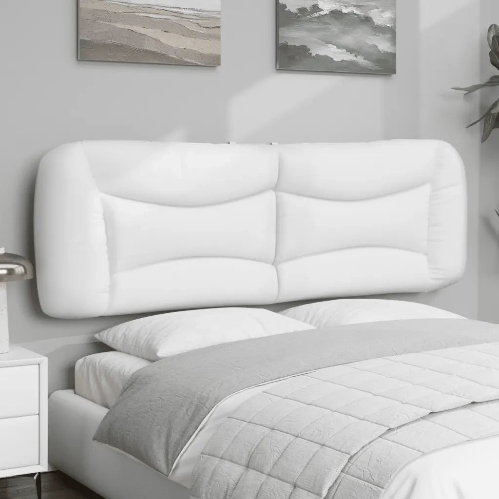 Cuscino Testiera Hvar Bianco 152 cm in Similpelle 374632