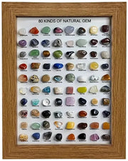 Set di cristalli naturali 80 pezzi - Minerali - Raccolta per bambini - Decorazione - Regali per ragazze/ragazzi - Giocattoli educativi