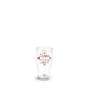 Bicchiere per birra 40 cl con scritta la birra non si spiega si beve