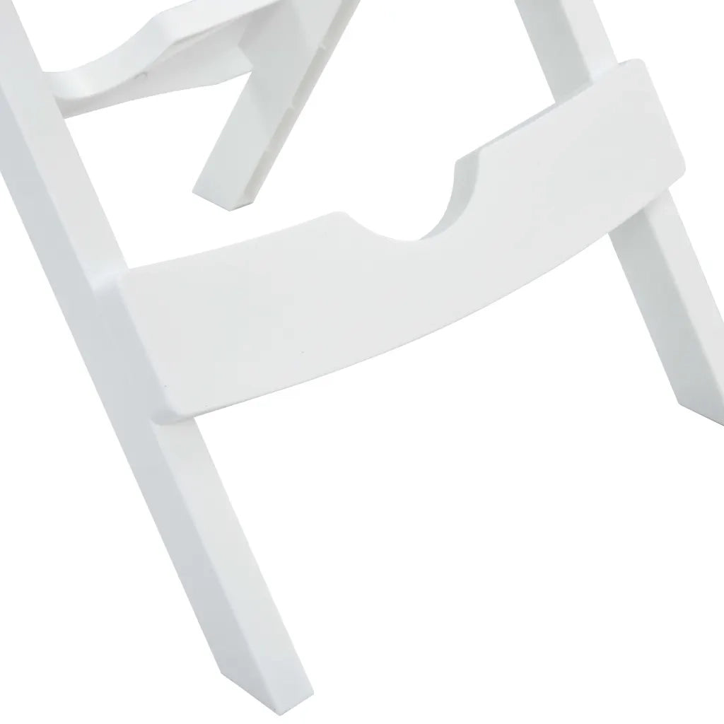 Tavolo da Giardino | Tavolino da esterno Pieghevole 45,5x38,5x50cm Bianco