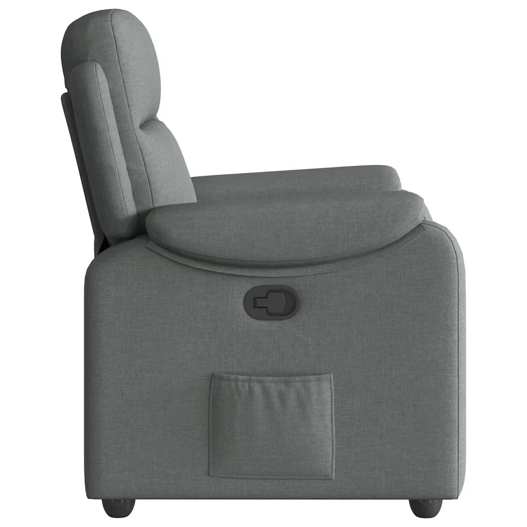 Poltrona reclinabile in Tessuto Grigio Scuro 3303546