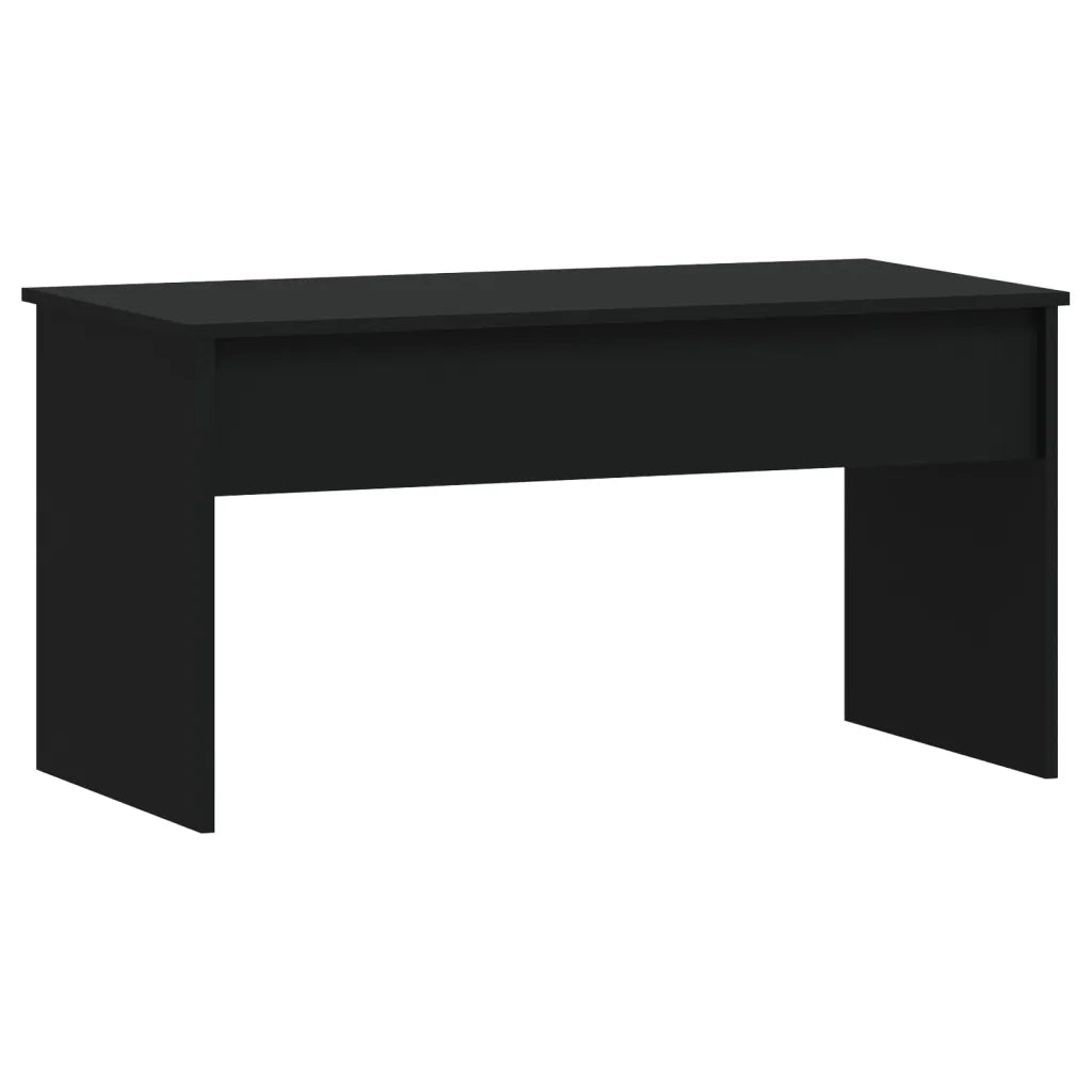 Tavolino da Salotto Nero 102x50,5x52,5 cm in Legno Multistrato 809630