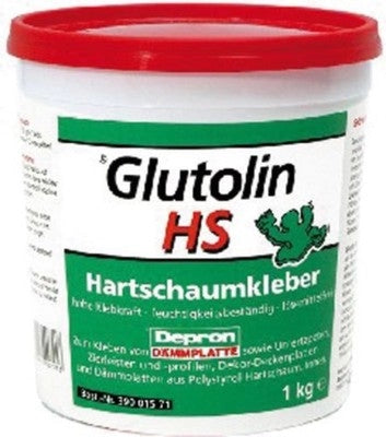 COLLA PER POLISTIROLO GLUTOLIN HS PER INCOLLAGGIO PANNELLI DEPRON KG. 1