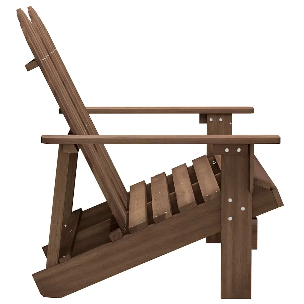 Sedia 2 Posti da Giardino Adirondack in Abete Massello Marrone