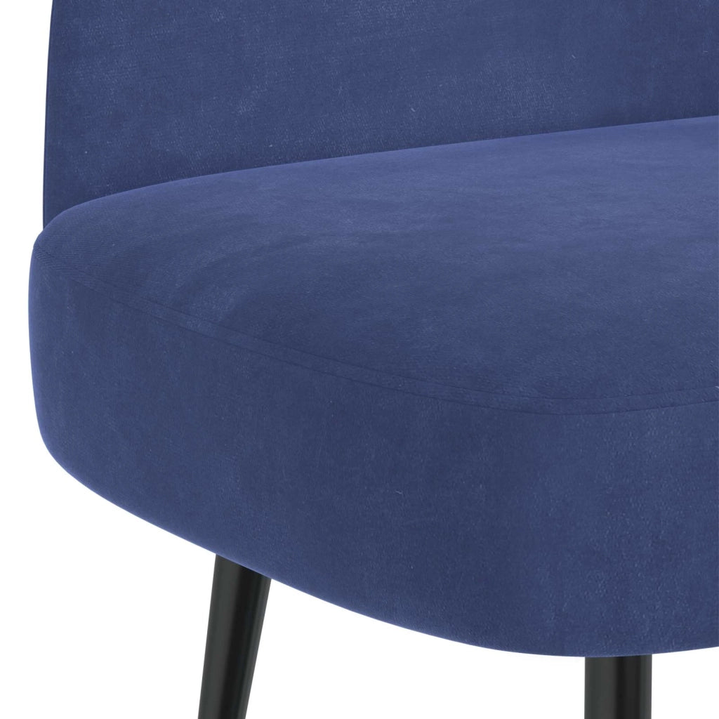 Panchina imbottita con schienale Blu Polizia 110 x 60 x 76 cm
