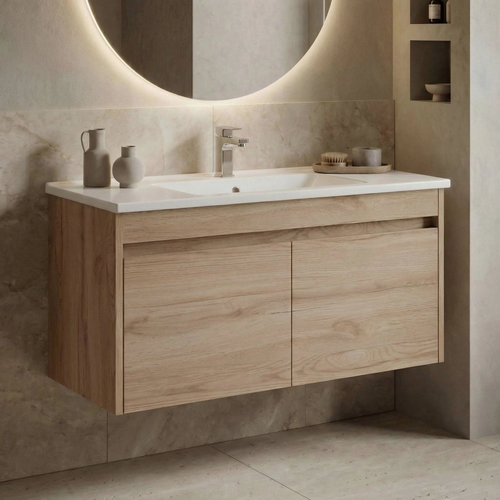 Mobile lavabo "Side 100 v3" - 100 x 45 x 52 cm - Rovere
