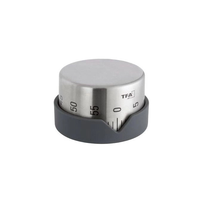 TFA-Dostmann 38.1027.10 sveglia Grigio, Acciaio inossidabile