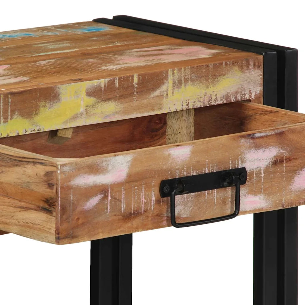 Tavolo consolle Multicolore Legno Recuperato Massello 4102738
