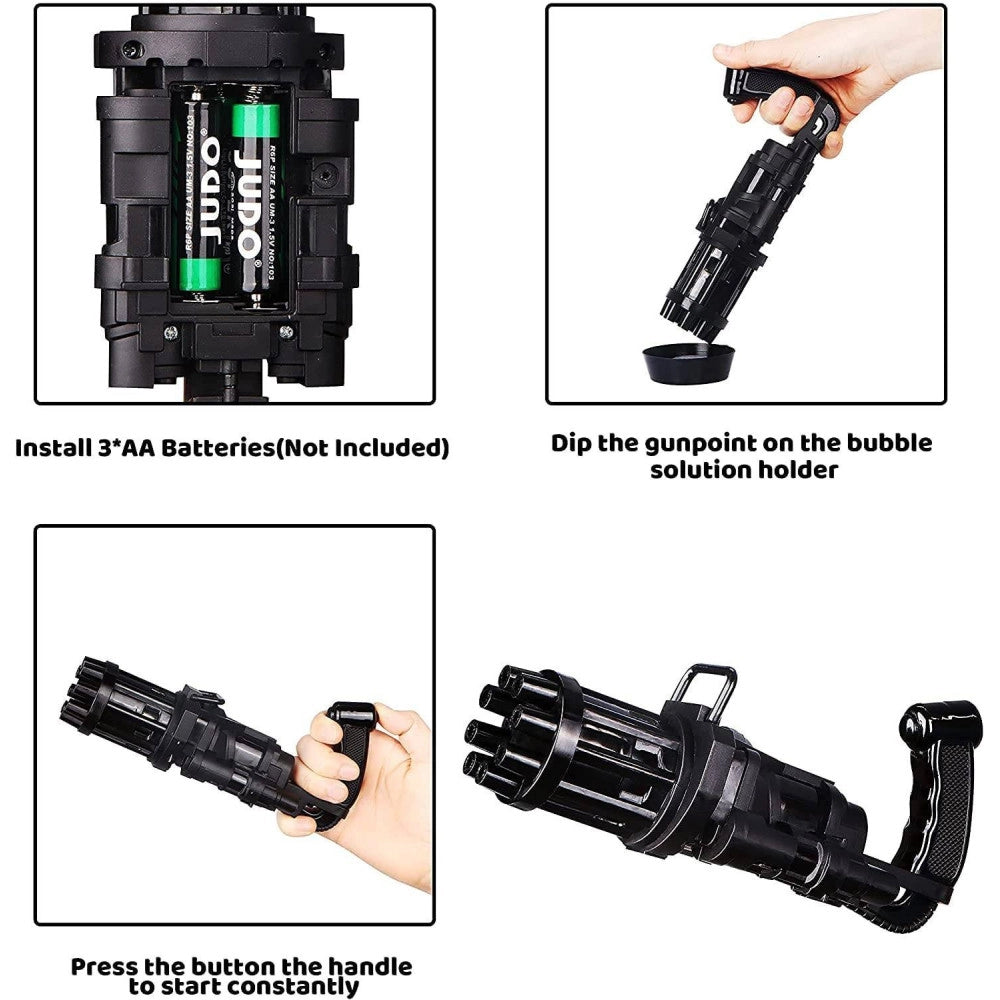 Trade Shop - Pistola Spara Bolle Di Sapone A Batteria Giocattoli Per Bambini Gadget Per Feste -