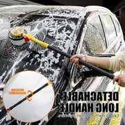 Spazzola per autolavaggio con maniglia telescopica - Spazzola rotante per camper, camion, barca - Strumento di pulizia abrasione zero