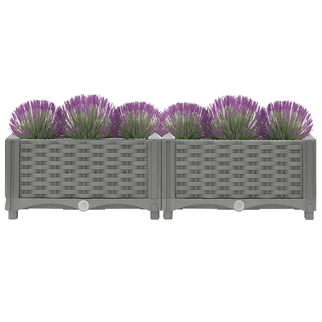 Fioriera Rialzata 80x40x23 cm in Polipropilene 153290