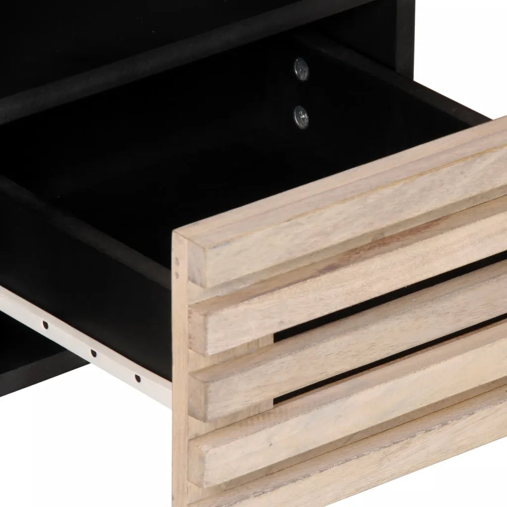 vidaXL Mobile Porta TV 100x34x46 cm in Legno Massello di Mango