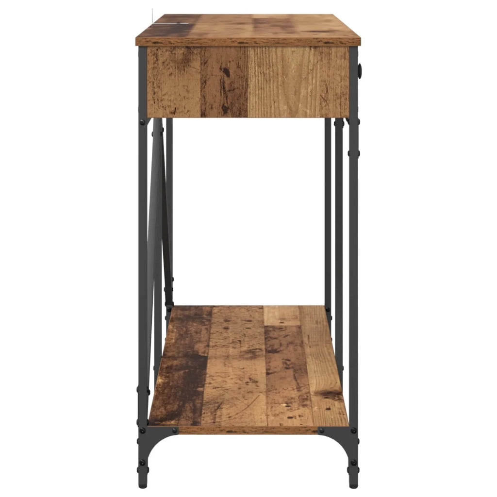 Tavolo consolle con cassetto Legno vecchio 100 x 39 x 78,5 cm