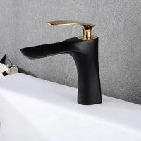Rubinetto Da Lavabo Rea Orbit Black Gold Low
