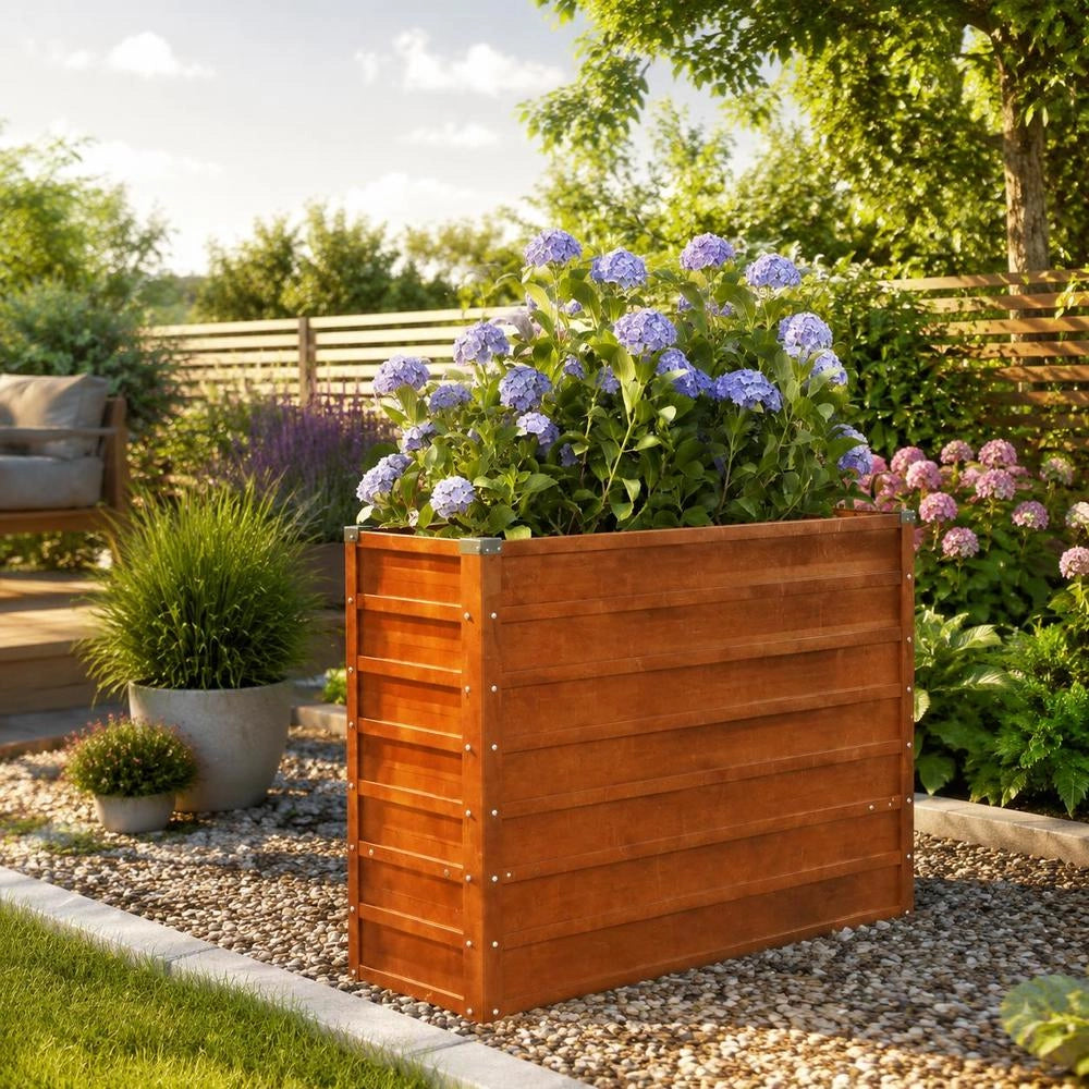 Rusty Raised Bed 100x40x77 Cm Corten Steel
