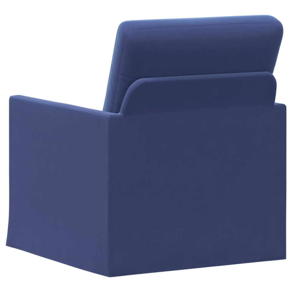 Divano Singolo Blu Polizia 70 x 81 x 82 cm Velluto (V) 42041033