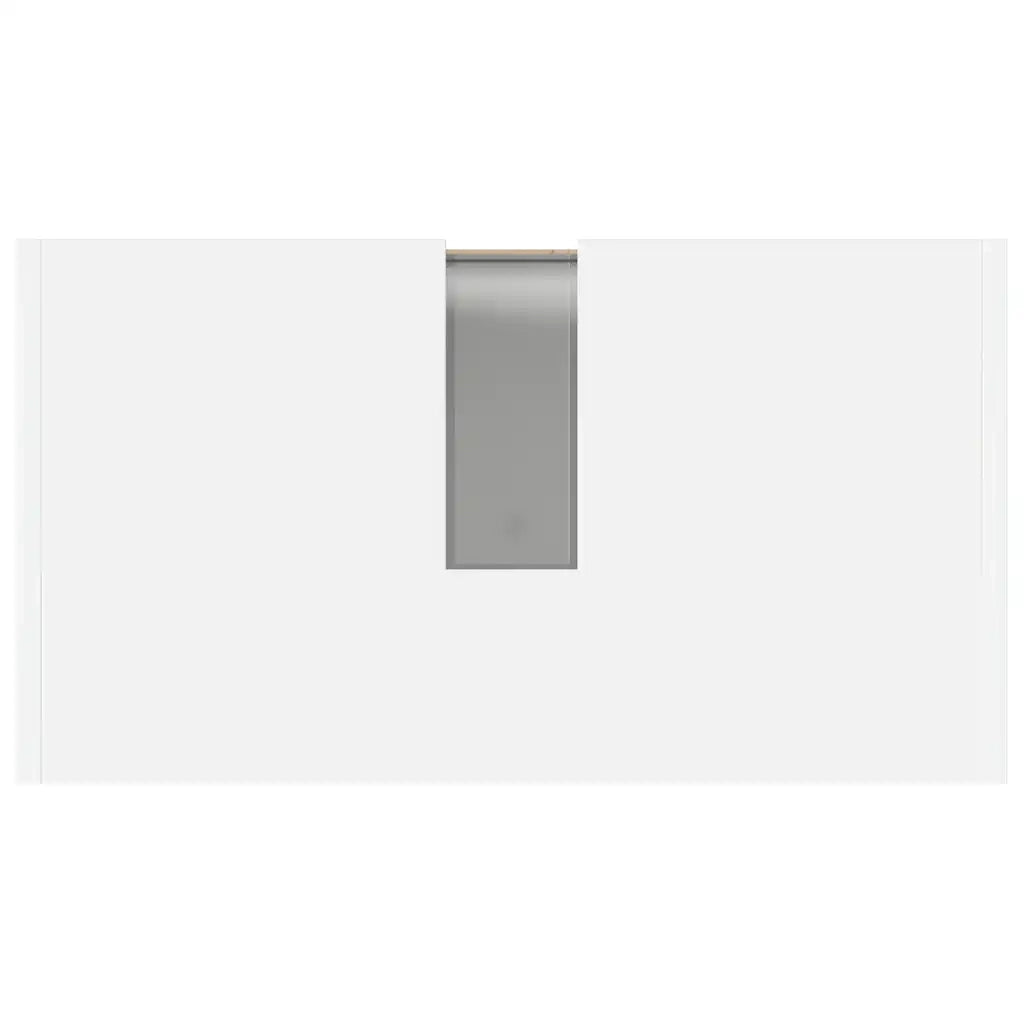 Mobile da Bagno Bianco Lucido 60x33x61 cm in Legno Multistrato 802648