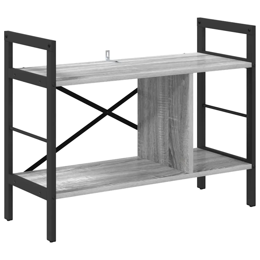 Libreria-Scaffale per Libri-Mobile di Stoccaggio Grigio Sonoma 75 x 30 x 58,5 cm Legno multistrato