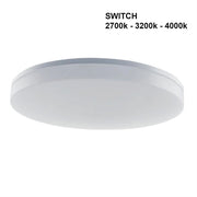 Plafoniera Led 50w CCT Rotonda Interna Esterna 3000K-4200K-6400K