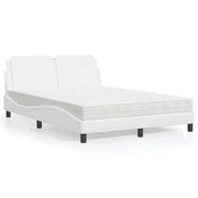 Letto con Materasso Bianco 120x200 cm in Similpelle