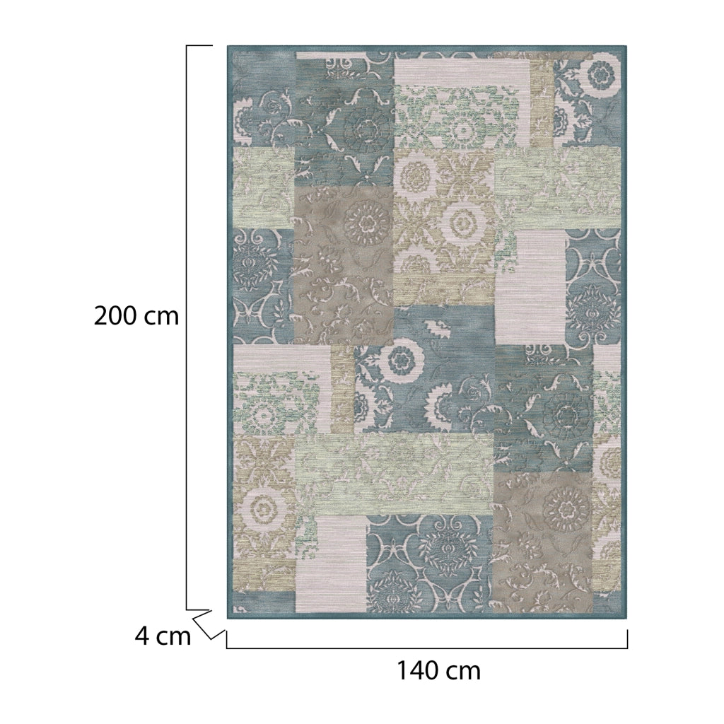 Lasoma, Tappeto Punti 820000 m2 Pelo 100% Viscosa Ciniglia, 200x140 cm Beige