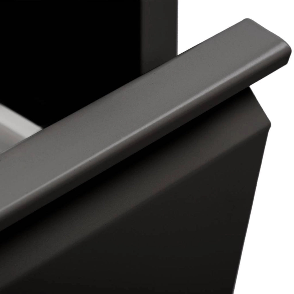 Contenitore per Rifiuti Anukhatun, Pattumiera Capacità 72 (18 per Secchio), 60x25x93h cm Nero