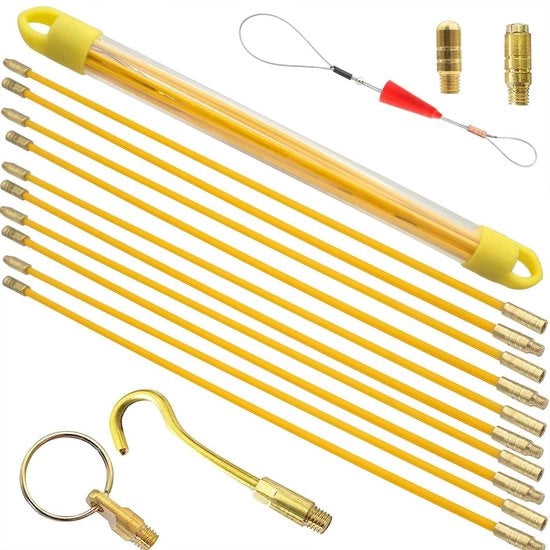 Tubo di gomma adesivo premium 5 m: 10 pezzi x 50 cm, guaina intrecciabile per cavi