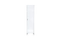 Mobile a Colonna Lavanderia da Esterno 46,5x49x182 cm in PVC Bianco