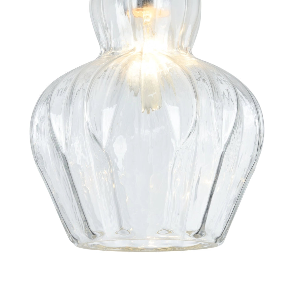 Maytoni Sospensione contemporanea Eustoma 1 luce E14 nichel metallo diffusore vetro
