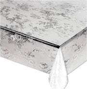 Tovaglia Trasparente Antimacchia 140x240 cm Moderna Plastificata Lucida Copritavolo Pvc Dis.C