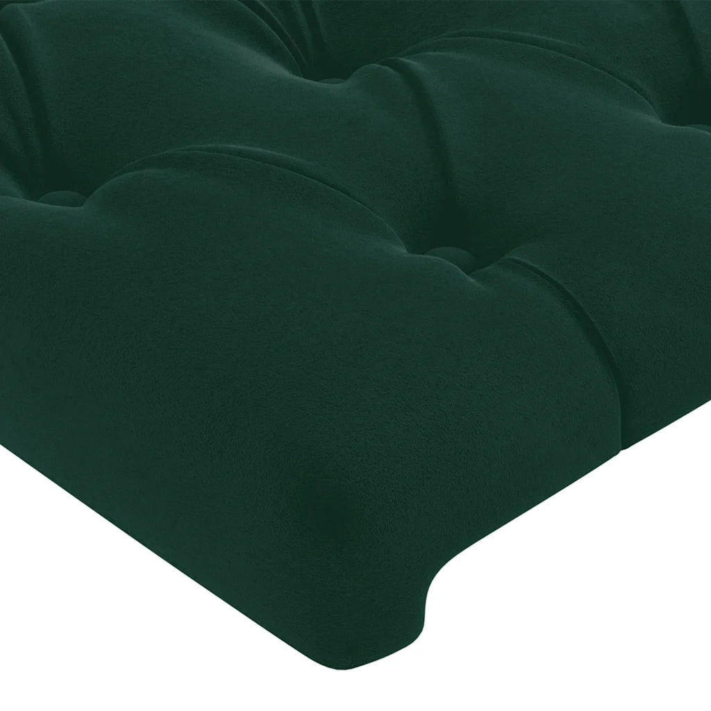 Testiera Verde Scuro 160x7x118/128 cm Velluto 3116725