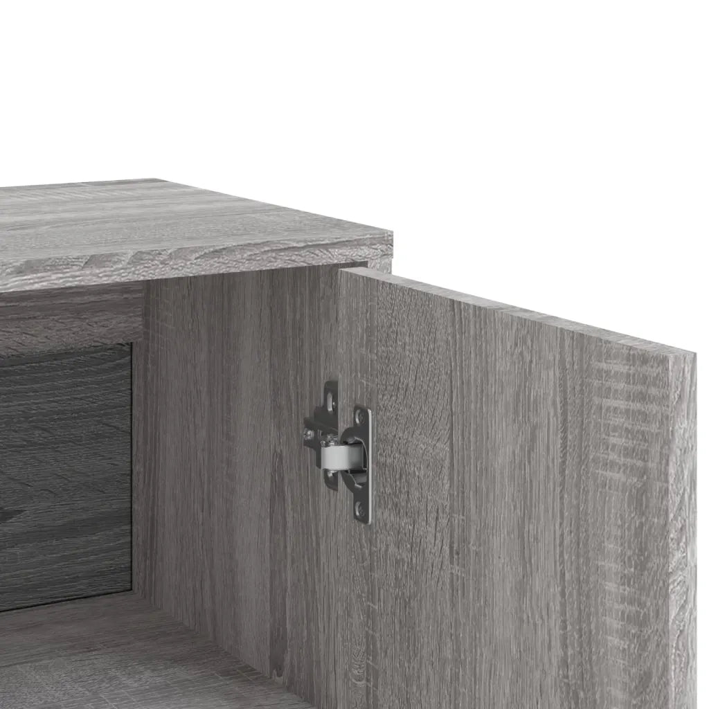 Credenze 3 pz | Madia | Buffet da pranzo | Armadio da pranzo Grigio Sonoma 60x31x84 cm in Legno Multistrato