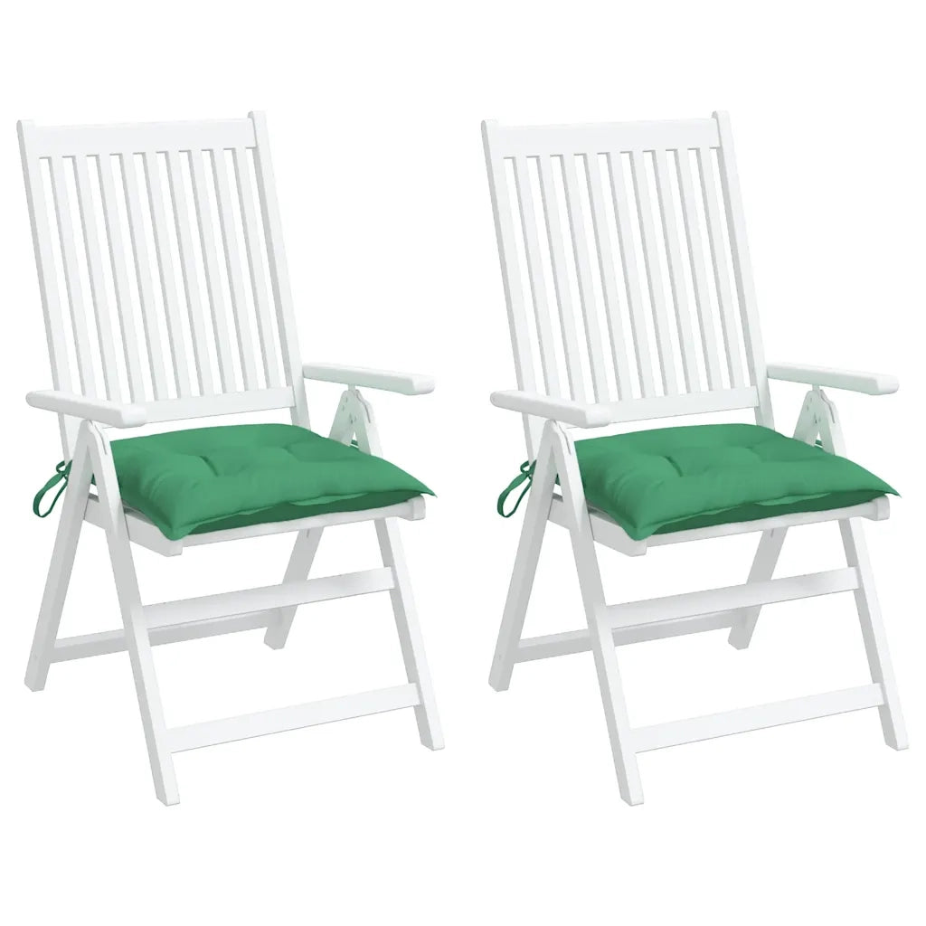 Cuscini per Pallet 2 pz Verdi 50x50x7 cm Tessuto Oxford 361522