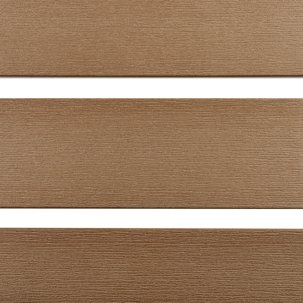 Tavolo da pranzo con struttura in alluminio anodizzato legno chiaro e nero per 6 persone 180 x 90 cm dal design moderno