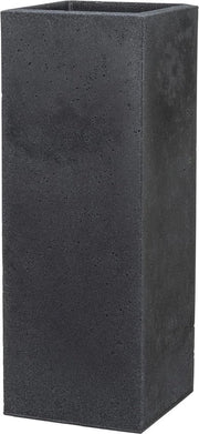 Pianta in plastica nera - 26 cm lunga x 26 cm larga x 70 cm alta, 9 l di capacità.