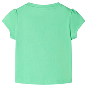 Maglietta da Bambino Verde Chiaro 128 11257