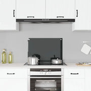 Paraschizzi per Cucina-Protezione parete cucina Nero 70x50 cm in Vetro Temperato