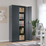 Armadio Classificatore Antracite 90x40x200 cm in Acciaio 339763