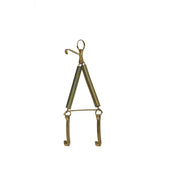 Appendipiatti a molla cm. 12-16 in filo di ottone con molle antiossido cm 12-16