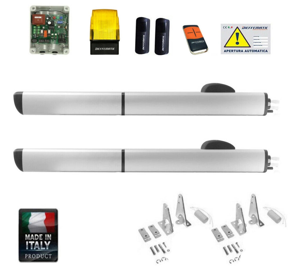 KIT COMPLETO PER AUTOMAZIONE A DUE ANTE BATTENTI A MOTORE OLEODINAMICO PH1 270