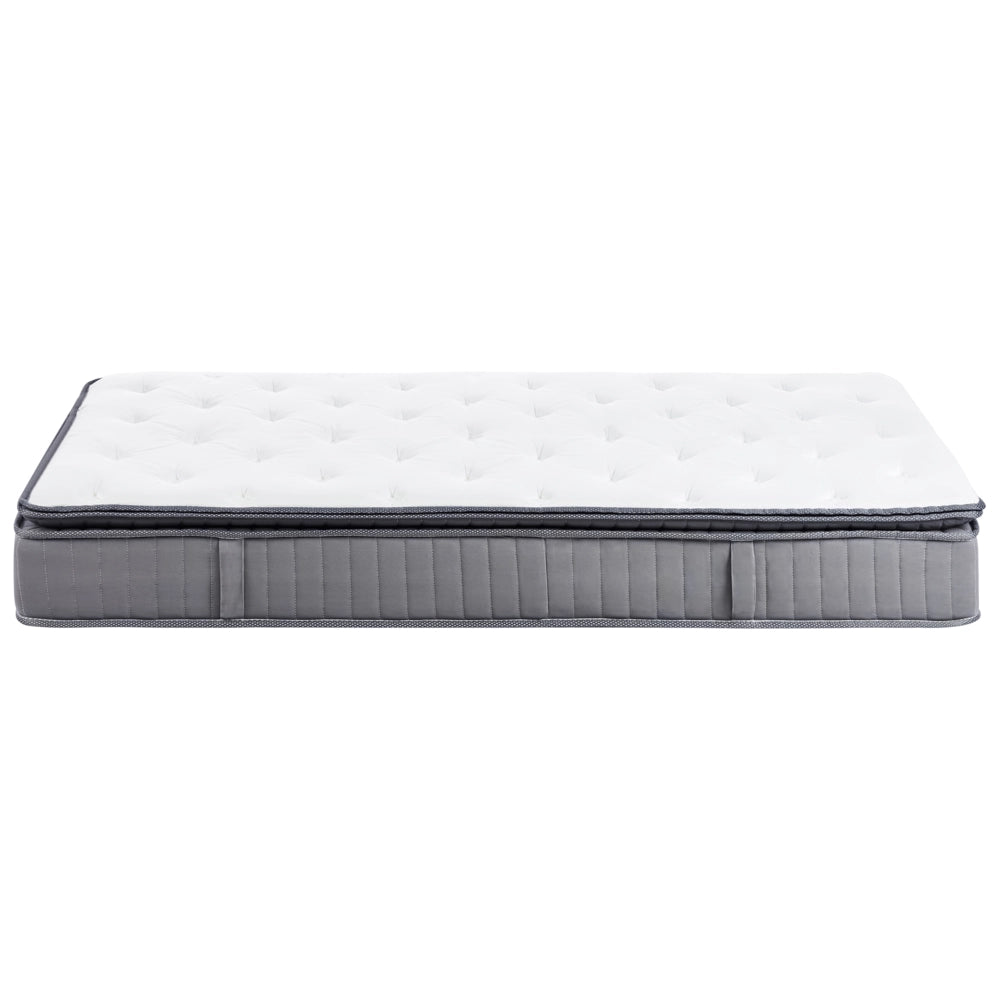 Materasso a molle insacchettate 120 x 200 cm con maniglie imbottitura in schiuma viscoelastica rinfrescante sfoderabile