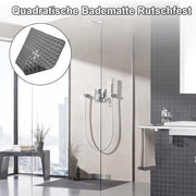 Matte antiscivolo 53 x 53 cm con pinze e fessure di scarico - Grigio