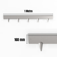 Bordura per Giardino e Orto a Giunzione in Acciaio Zincato 10 Pz da 1m x 160 mm, Bordura per Aiuola, Bordo per Aiuole